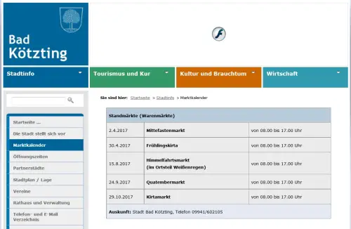 Wochenmarkt Bad Kötzting Bad Kötzting