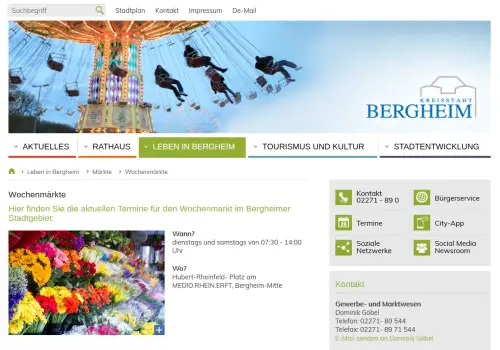 Wochenmarkt Bergheim  Bergheim-Mitte
