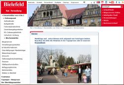 Wochenmarkt Bielefeld - Windflöte Bielefeld - Windflöte