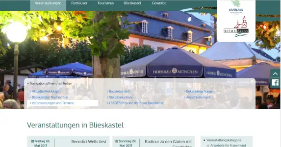 Wochenmarkt Blieskastel Fußgängerzone Blieskastel