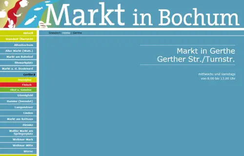 Wochenmarkt Gerthe Bochum