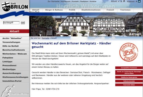 Wochenmarkt Brilon Brilon