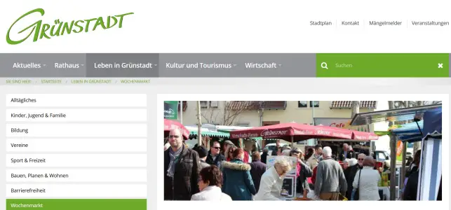 Wochenmarkt Grünstadt Grünstadt