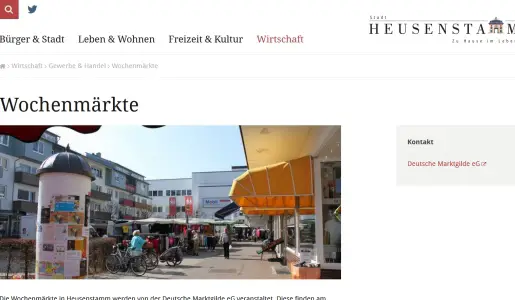 Wochenmarkt in Heusenstamm - Alte Linde Heusenstamm