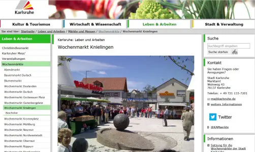 Wochenmarkt Karlsruhe - Knielingen Karlsruhe