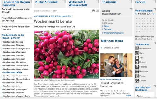 Wochenmarkt Lehrte Lehrte