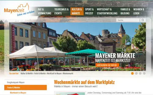 Wochenmarkt Mayen Mayen