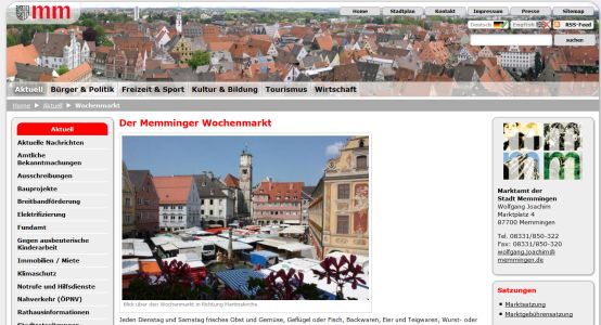 Wochenmarkt Memmingen Memmingen