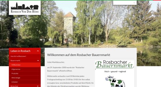 Rosbacher Bauernmarkt / Wochenmarkt Rosbach v.d. Höhe
