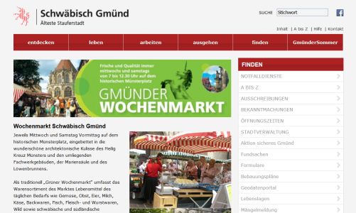 Wochenmarkt Schwäbisch Gmünd Schwäbisch Gmünd