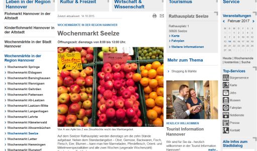 Wochenmarkt Seelze Seelze