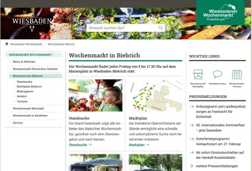 Wochenmarkt Wiesbaden-Biebrich Wiesbaden-Biebrich