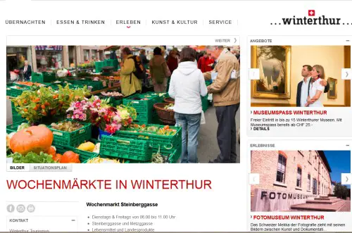 Wochenmarkt Winterthur Winterthur