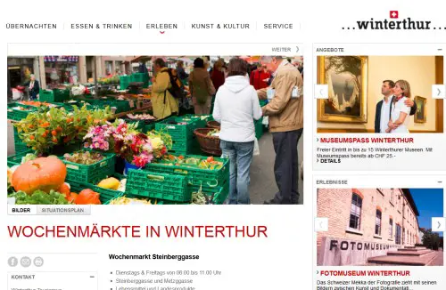 Wochenmarkt Winterthur - Veltheim Winterthur OT Veltheim