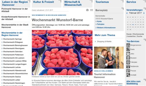 Wochenmarkt Wunstorf - Barne Wunstorf - Barne