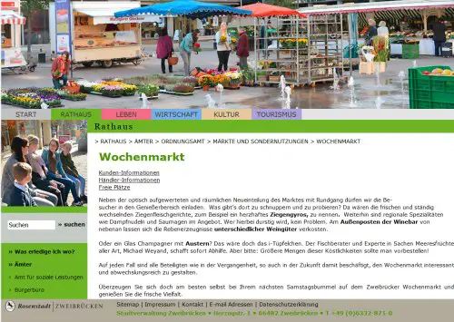 Wochenmarkt Zweibrücken Zweibrücken