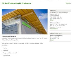 ZG Raiffeisen Markt Endingen Endingen