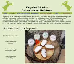 Ziegenhof Pörschke Chorin - Brodowin