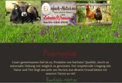 Einfach Natur: Bio-Rindfleisch und Eier aus Freilandhaltung Bölsberg 